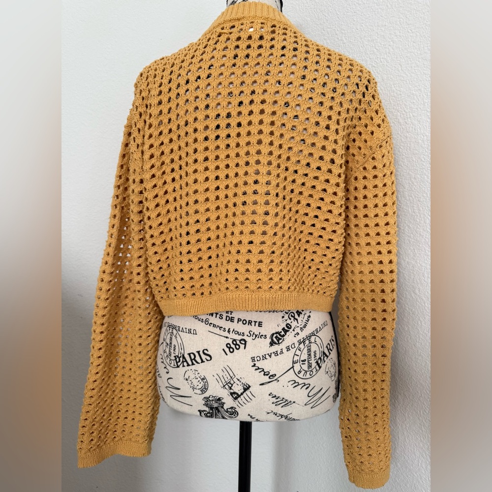 H&M Yellow Cardigan with Chunky Knit - Picture 2 of 3